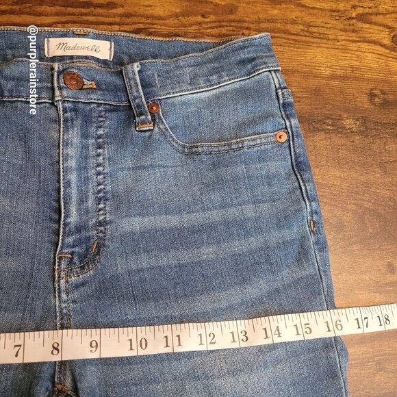 Madewell Jeans Size 28 Skinny 9" Mid Rise Pleasant Wash M6287 Tummy Control - Picture 9 of 13